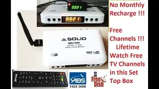 Solid 6363 Set Top Box Unboxing with WiFi Dongle for IPTV YouTube and Free TV Channels for Lifetime