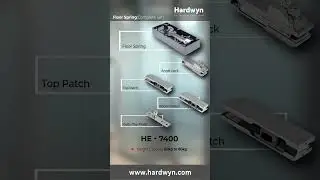 Hardwyn's HE-7400 Floor Spring Set! Floor Spring, Angle Lock, Top Patch, Bottom Patch, and Gully