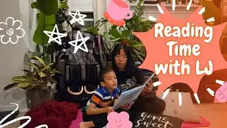 Reading Time | LJ Reads Painter and Ugly with Mom as the Book Holder 