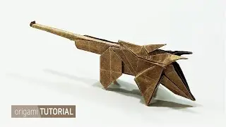 dragon weapon rifle gun origami