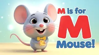 Naughty Mouse Song 🐭 | M Is for Mouse Alphabet Song | Cute Kids Animation