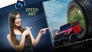 Fantasy photo manipulation in photoshop | speed art | design vidu