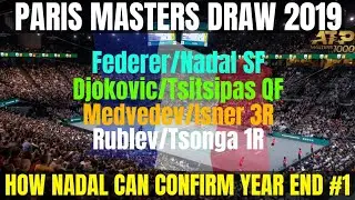 Paris Masters Draw 2019! How Nadal can Confirm Year End #1 | Stats & Facts