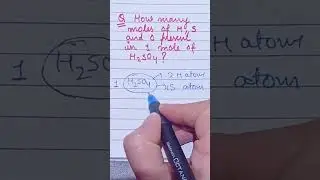 Trick to find number of moles in a molecule| Basics #moleconcept #chemistryshorts #yourtutor #shorts