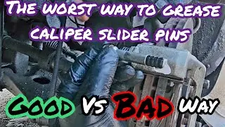 Grease Slide Pins Caliper - Don't do this mistake