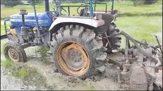#Force tractor with # BKT Tyre paddling # Balwan # Sanman#