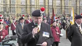 Speeches at The Royal Regiment of Fusiliers Protest at Parliament