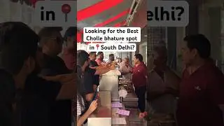 Best place to have Cholle Bhature 🤤 in South Delhi! #chollebhature #foodie #southdelhifood #foodies