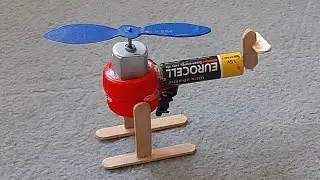 I Made a Helicopter with Just a Battery and a Bottle Cap 😱🚁