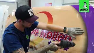 'The making of' halve carwrap Camping de Nollen