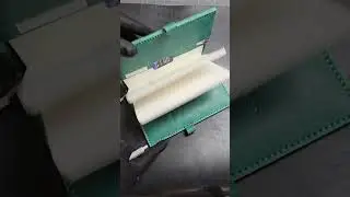 Handmade handstitched leather journal cover