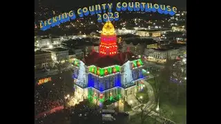 Licking County Courthouse Lighting 2023