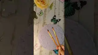 Easy acrylic painting on handmade paper 😱.....#shorts #ytshorts #diy #acrylicpainting