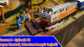 Gerbong Lepas! Tabrakan Besar dari Belakang di Jalur Pegunungan 🚆💥| Loko Land Adventures S2 EP.18