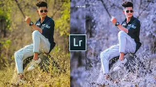 New Lightroom blue lighting effect photo editing tutorial in mobile ||PRESET download free ||