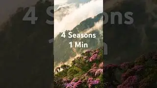 Beauty of seasons, set to the soul of enigma 🍃🌺🍂 ❄️ #shorts #ethereal #cinematicnature