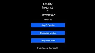 Calculus Calculator | Flask and Python | HTML/CSS | JavaScript | Tutorial for Beginners