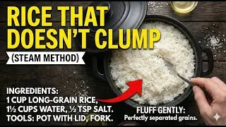 Rice That Doesn&rsquo;t Clump (Steam Method)