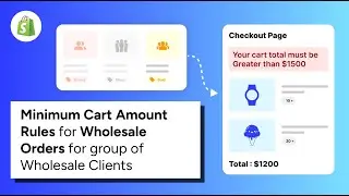 How to Control Small Wholesale Orders in Shopify Using a Simple Cart Amount Rule