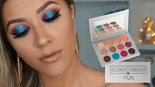 LOOK azul METALIZADO PUR X BOXYCHARM | VickyAlvarez