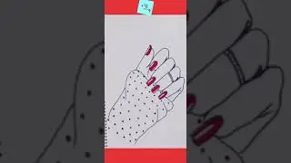 Easy cute hand drawing. 🥰✍️💅✋️