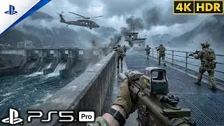 (PS5) Осада плотины: бесшумное проникновение | Ультрареалистичный геймплей [4K60FPS] Call of Duty