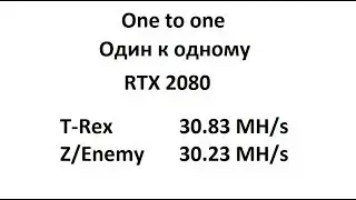 TEST RTX 2080 zealot/enemy vs t-rex X16r (quick test)