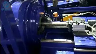 [SteviS Tech.] Steel round tube reducing machine with robotic arm clamp