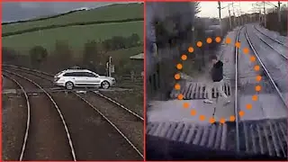 5 shocking near misses on railways 😱 Don't risk it at level crossings, says Network Rail