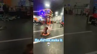 Bro failed a backflip on the air track #viralshort #fyp #flip #fail #failarmy