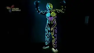 JHD E0169-EL Clothes Cold Light Party With LED Suits