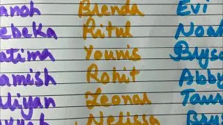 Writing ✍️ urs names😍