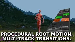 Procedural Root Motion & Multi-Track Transitions in Animation Editor Pro for Blender