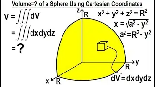 Calculus 3: Ch 13.1 Triple Integrals (3 of TBD) Volume=? of a Sphere Using Cartesian Coordinates