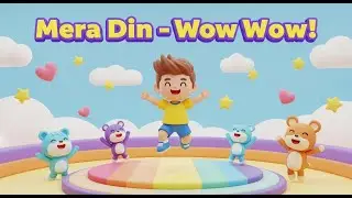 MERA DIN – WOW WOW! 🎵 Fun Kids Song for Toddlers | Sing & Dance Along!