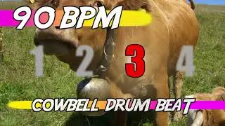 ✅ 90 BPM Cowbell Beat 🐮 10 minutes track for practicing 🐄