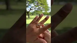 Nalu Ocean Wave Ring in Rose Gold with Diamonds - 12mm