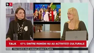 ANA RUBELI, DESPRE STUDIUL CONFORM CĂRUIA: 67% DINTRE ROMÂNI NU AU ACTIVITĂȚI CULTURALE