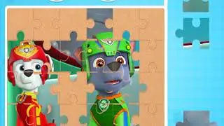 Jigsaw Rocky And Marshall Paw Patrol Cartoon