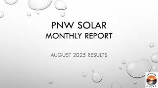 PNW Solar results for August 2025