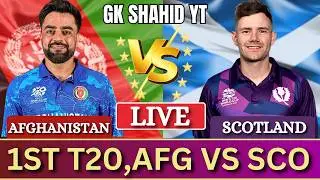 T20 WC Warm up Live AFGHANISTAN vs SCOTLAND, 1st T20,  Live Score | Afg vs SCO Today Cricket Match