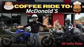  Coffee ride to Mc Donald's 🍔|  All  india rider🇮🇳 | Yamaha R15v3 | Telugu vlogs| @Riderraju_5034 