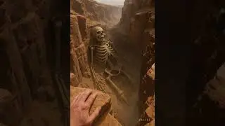 Giant Skeleton Found in the Desert Canyon! 🏜️💀✨