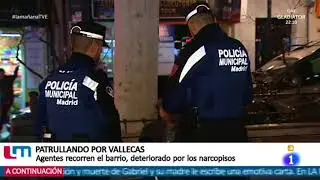Policía Municipal Madrid patrullando por Valllecas