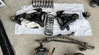 1955 Bel Air Chassis Disassembly Part 2 - Coil Springs, Spindles, A arms, and Anything Else