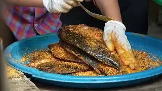 Seasoning Fish and Making Smoked Fish at Home with My Daughter and Son – Selling at the Market