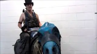 Dinosaur Rider at Exeter Comic Con 2016