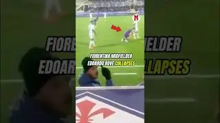 🚨 The dramatic moment 22-year-old Edoardo Bove fainted during the Fiorentina-Inter Milan match 🙏
