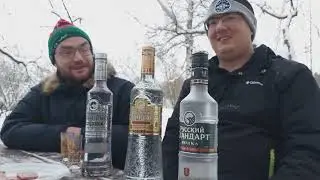 Сравнение водок Русский стандарт, Русский стандарт Gold, Русский стандарт Platinum