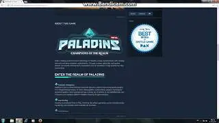 How to download paladins from the Steam site
